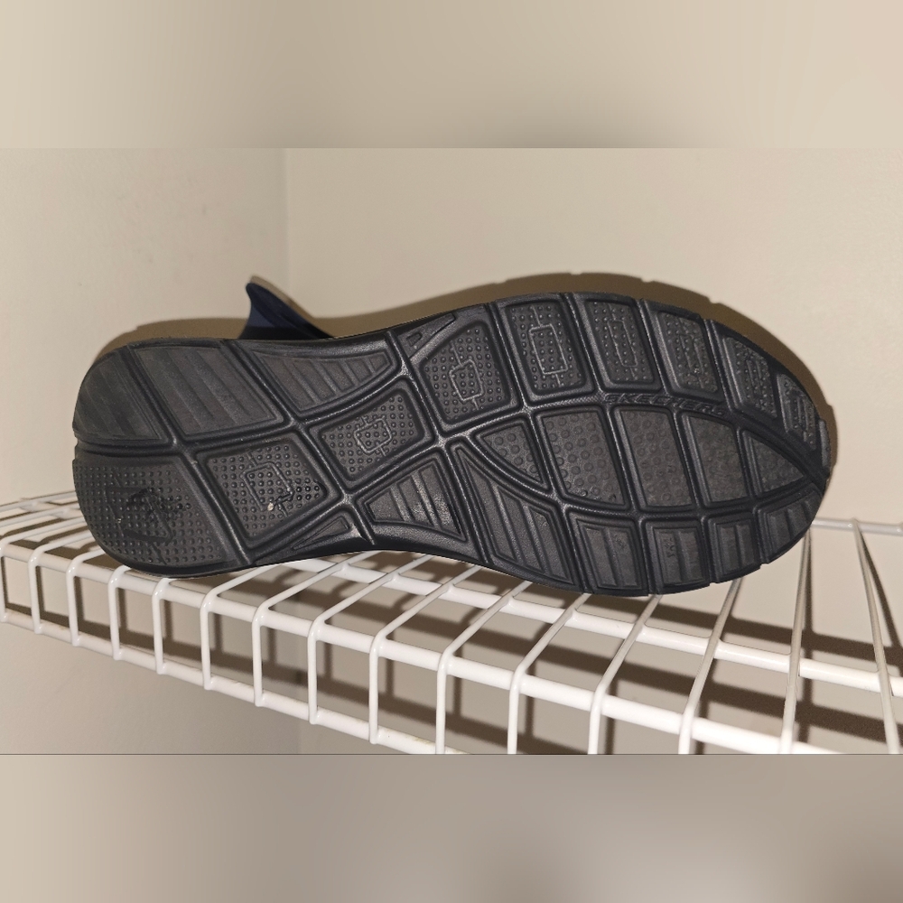 Skechers Men's Navy Hands-free Slip-On Sneakers Size 10 - Picture 6 of 13
